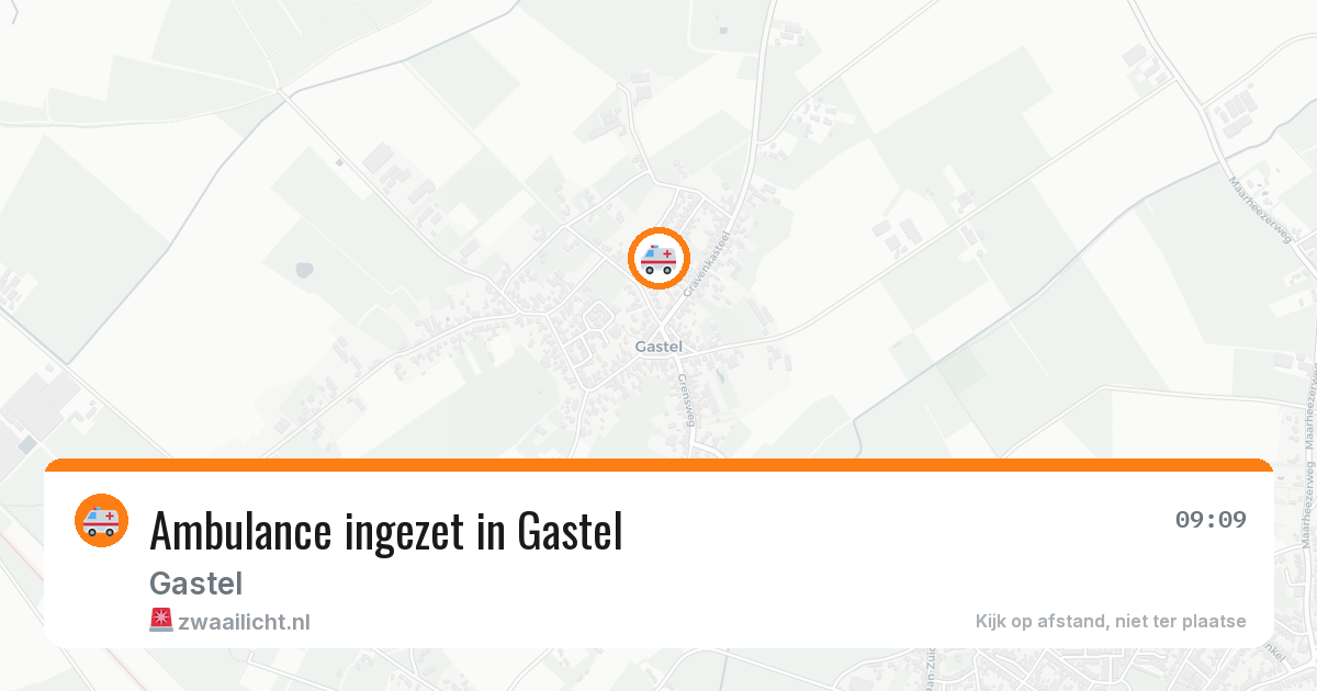 Ambulance ingezet in Gastel — 22 jul 2026