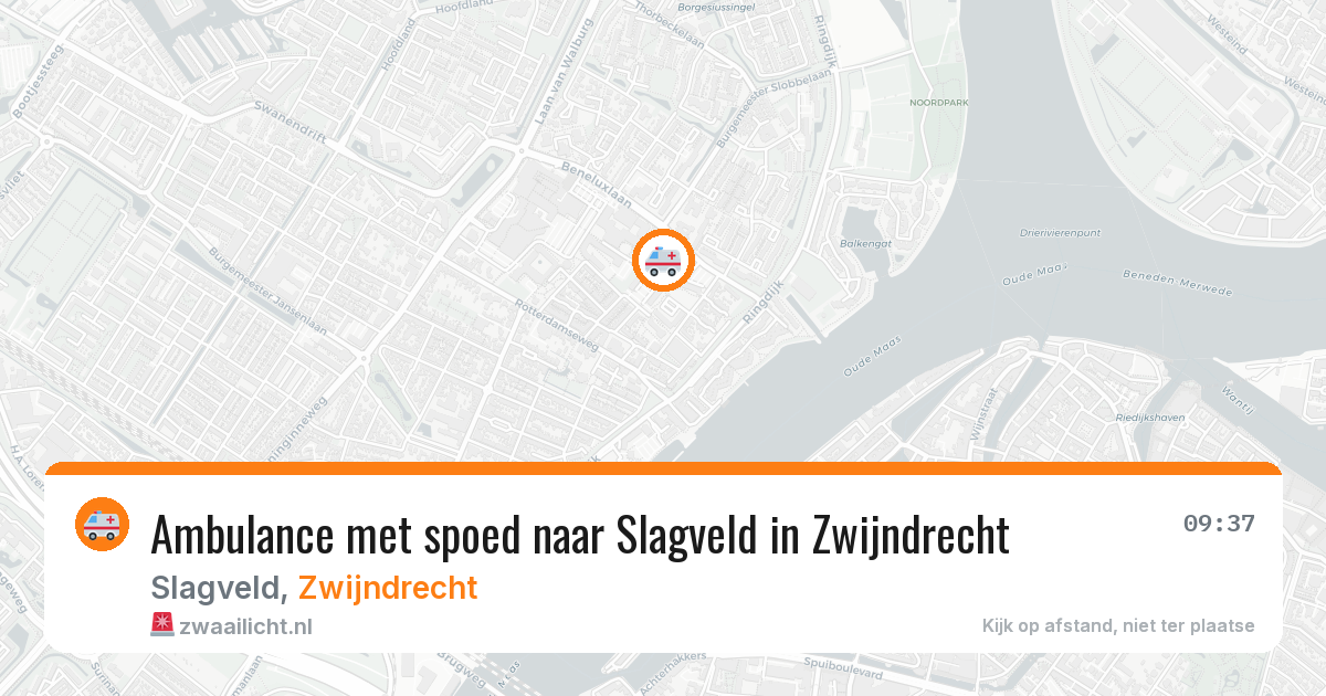 Ambulance met spoed naar Slagveld in Zwijndrecht — 9 apr 2026