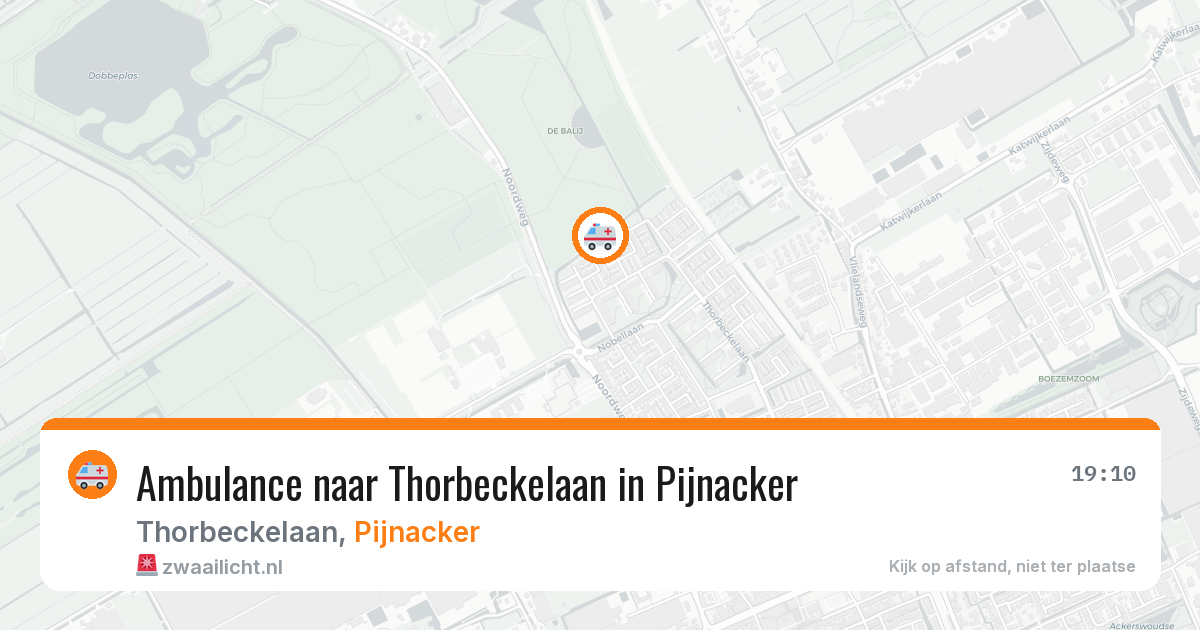 Ambulance naar Thorbeckelaan in Pijnacker — 7 apr 2026