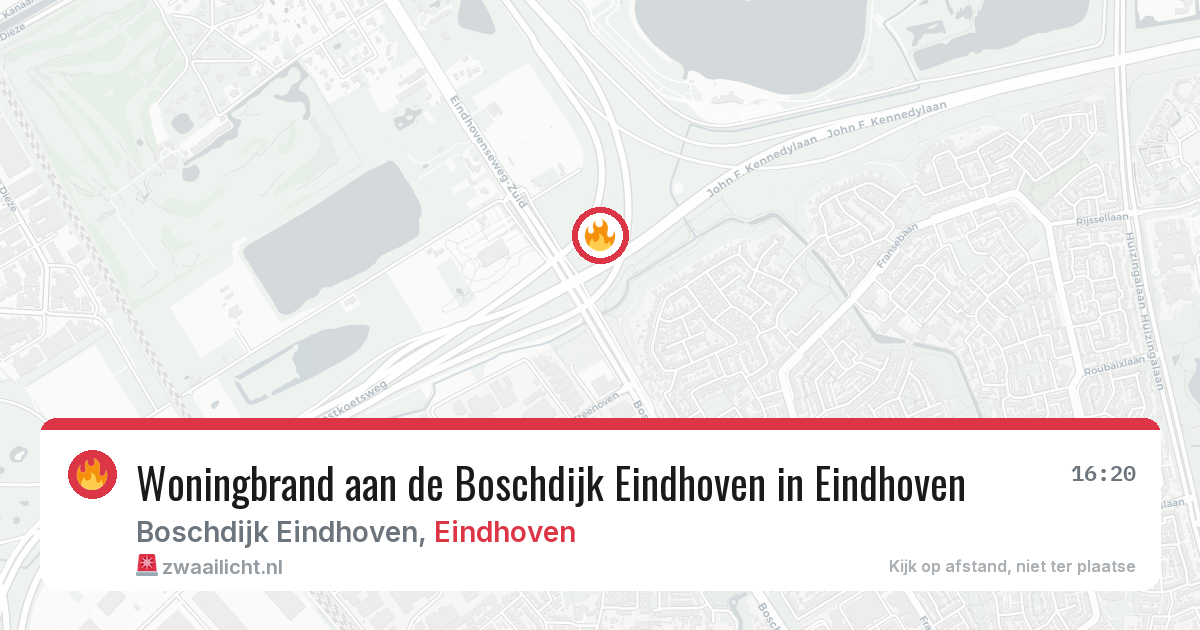 Woningbrand aan de Boschdijk Eindhoven in Eindhoven — 8 feb 2026