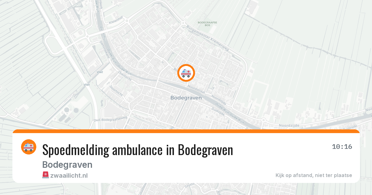Spoedmelding ambulance in Bodegraven — 28 jun 2026