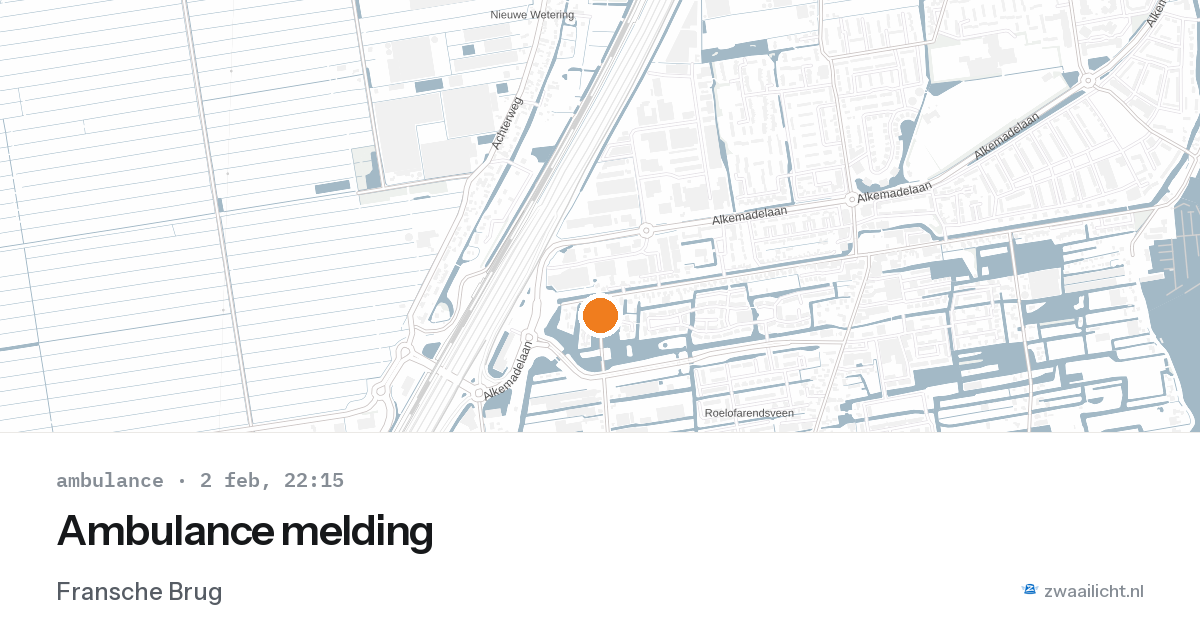 Ambulance melding — 2 feb 2026