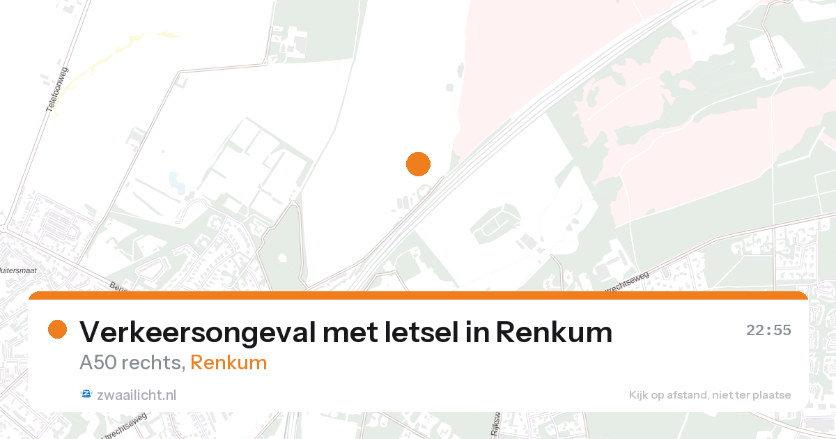 Verkeersongeval met letsel in Renkum — 26 aug 2026