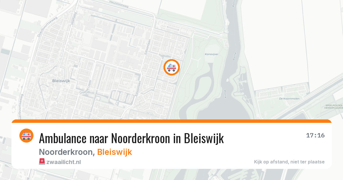Ambulance naar Noorderkroon in Bleiswijk — 24 jun 2026