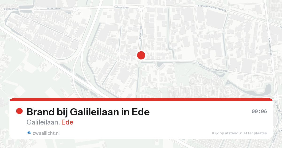 Brand bij Galileilaan in Ede — 19 aug 2026