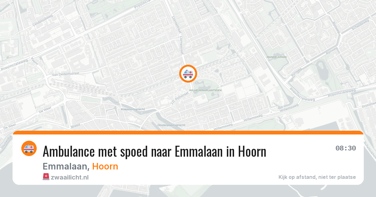 Ambulance met spoed naar Emmalaan in Hoorn — 5 jun 2026