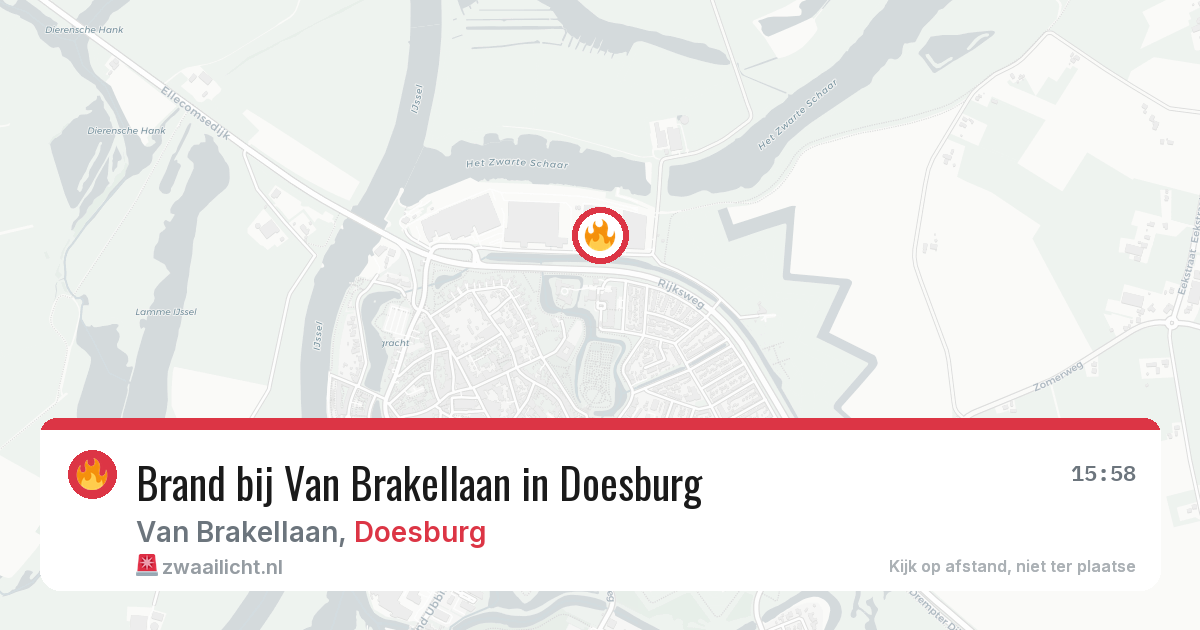Brand bij Van Brakellaan in Doesburg — 27 mei 2026