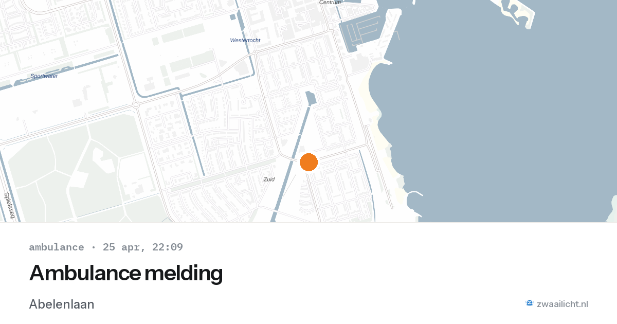Ambulance melding — 25 apr 2026
