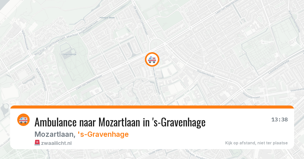 Ambulance naar Mozartlaan in 's-Gravenhage — 30 apr 2026