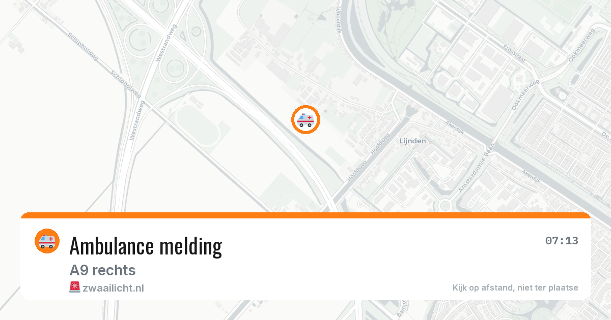 Ambulance melding — 5 mei 2026 | 🚨 Zwaailicht.nl