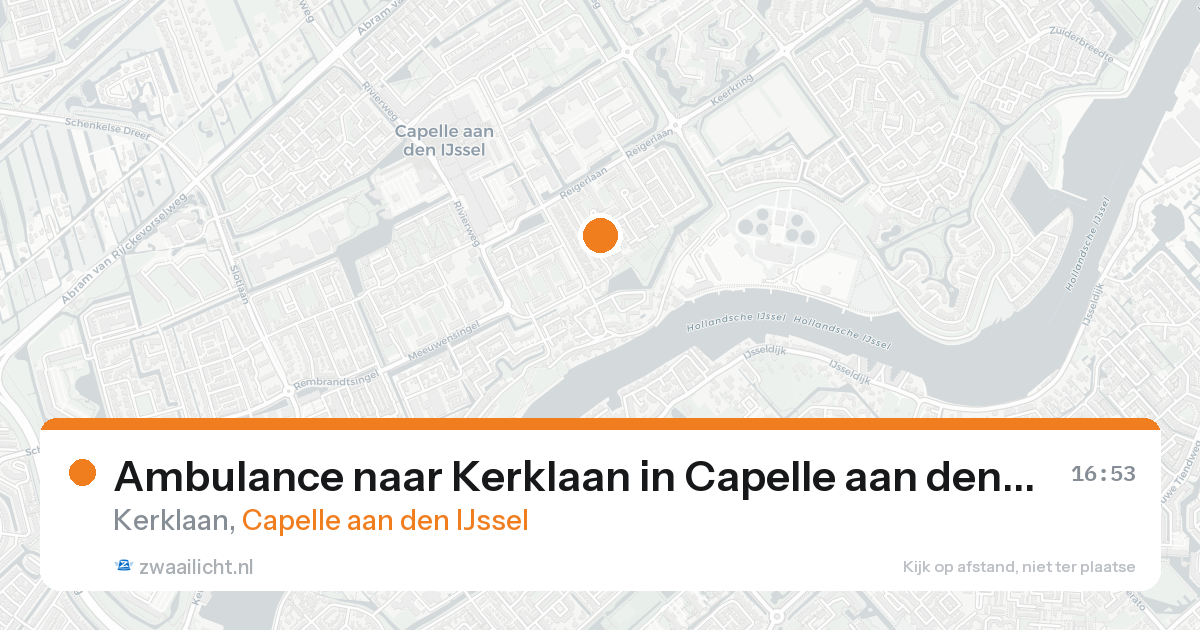 Ambulance naar Kerklaan in Capelle aan den IJssel — 31 jan 2026