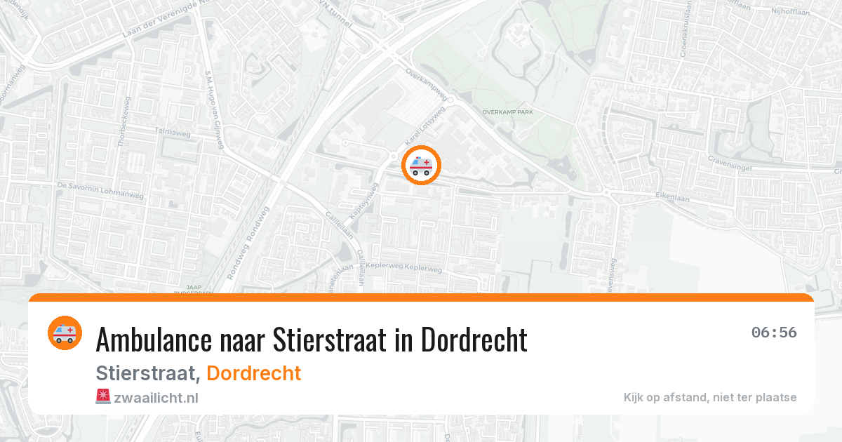 Ambulance naar Stierstraat in Dordrecht — 24 jun 2026