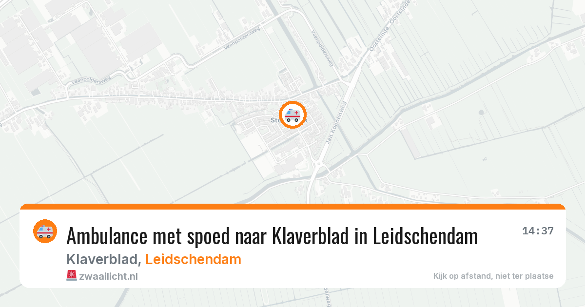 Ambulance met spoed naar Klaverblad in Leidschendam — 24 jul 2026