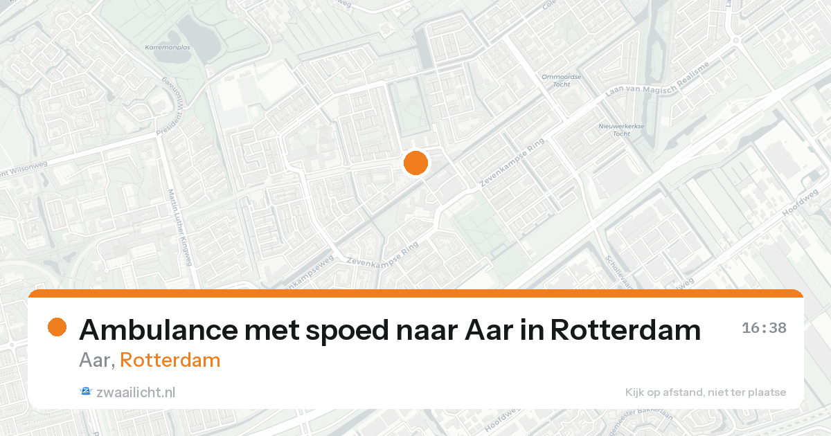 Ambulance met spoed naar Aar in Rotterdam — 21 aug 2026