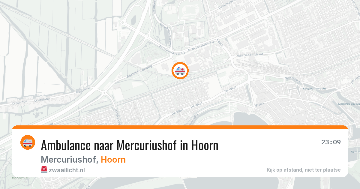 Ambulance naar Mercuriushof in Hoorn — 27 jun 2026