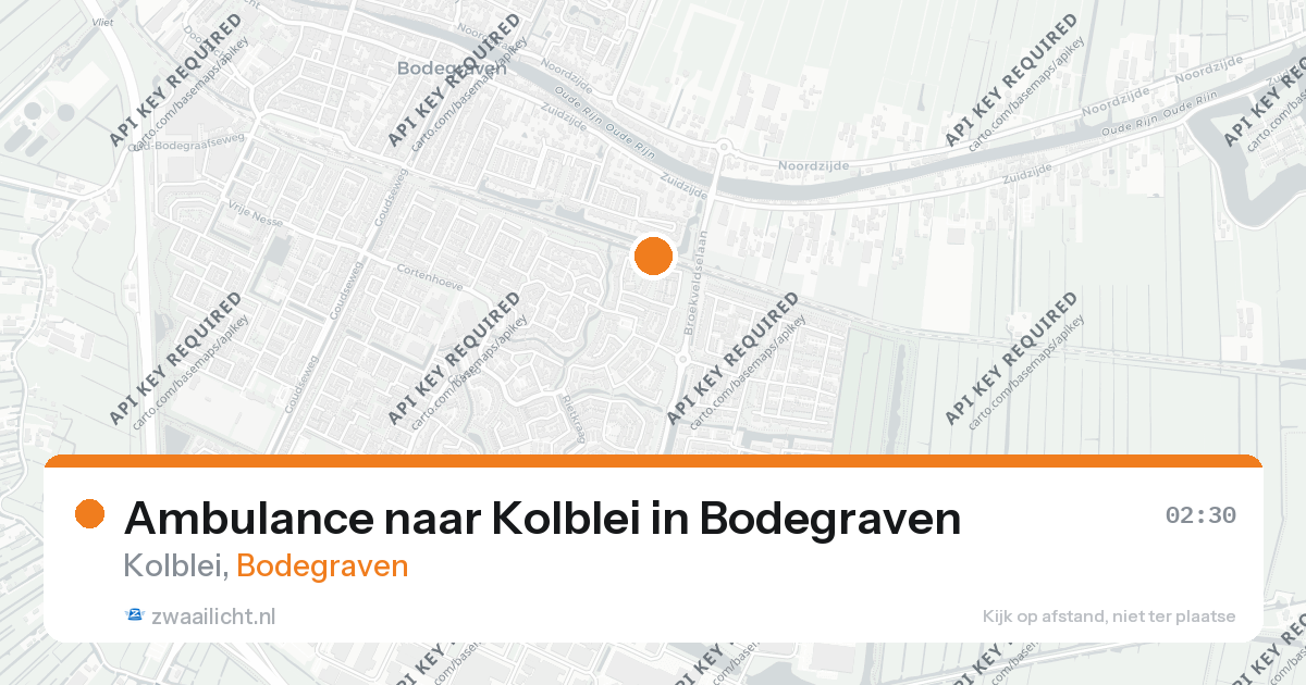 Ambulance naar Kolblei in Bodegraven — 17 jun 2026
