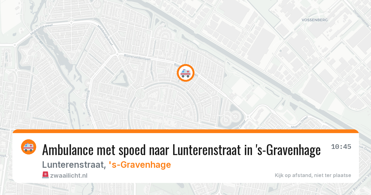 Ambulance met spoed naar Lunterenstraat in 's-Gravenhage — 2 apr 2026