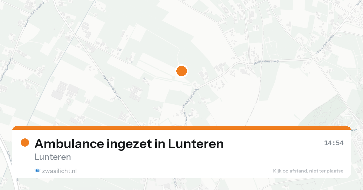 Ambulance ingezet in Lunteren — 15 aug 2026