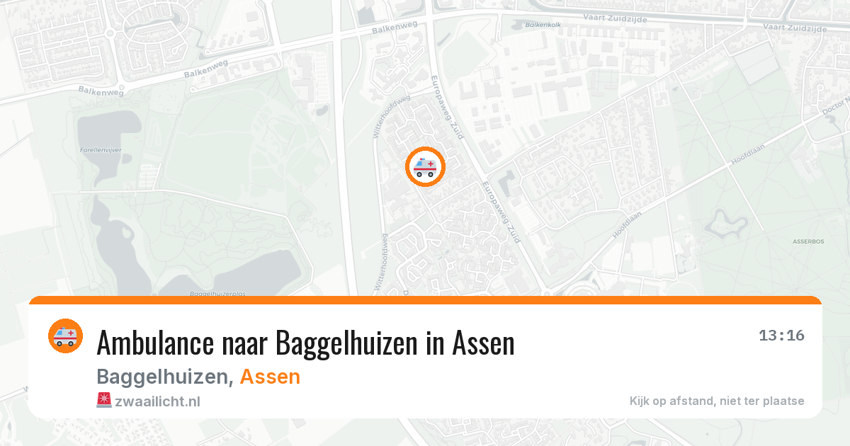 Ambulance naar Baggelhuizen in Assen — 4 apr 2026