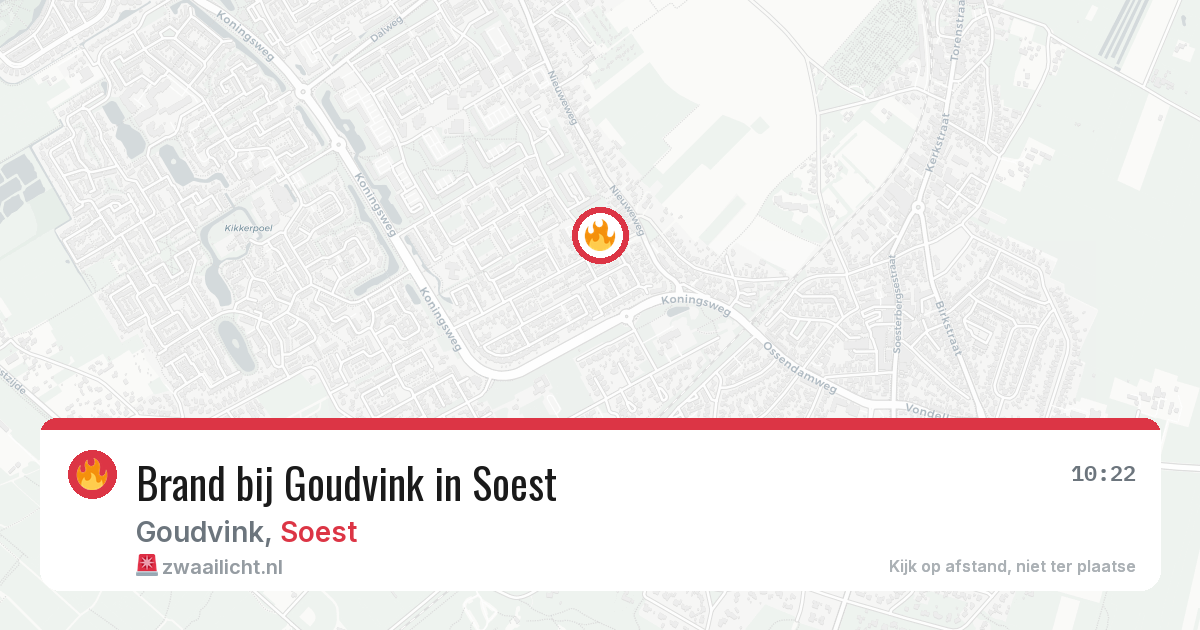 Brand bij Goudvink in Soest — 24 mrt 2026