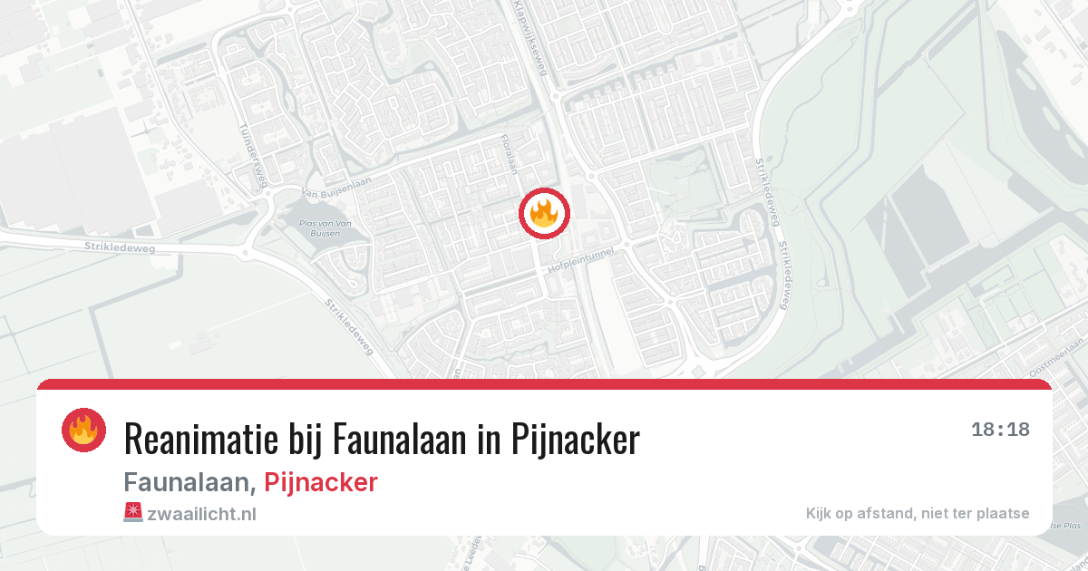 Reanimatie bij Faunalaan in Pijnacker — 24 mrt 2026