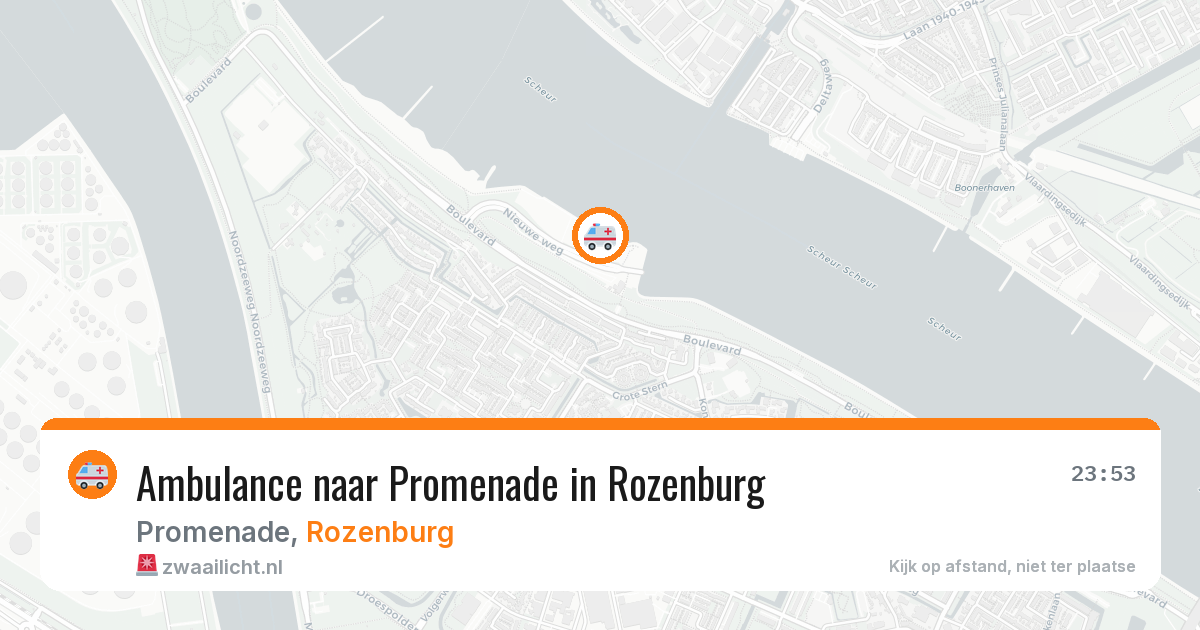 Ambulance naar Promenade in Rozenburg — 13 aug 2026