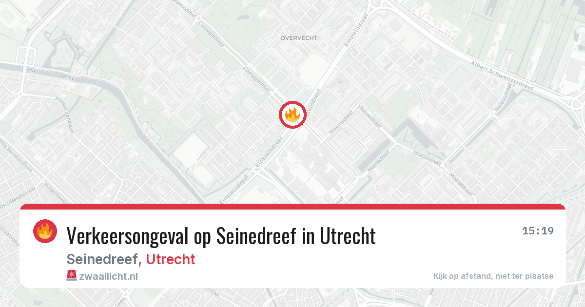 Verkeersongeval op Seinedreef in Utrecht — 17 jun 2026