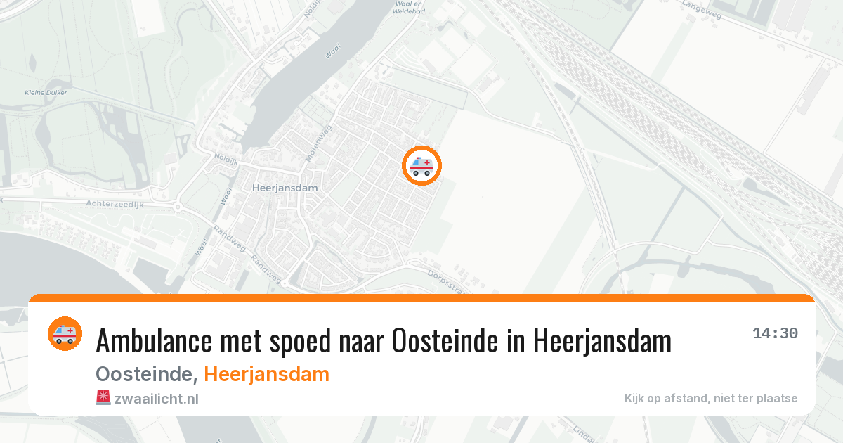 Ambulance met spoed naar Oosteinde in Heerjansdam — 11 jul 2026