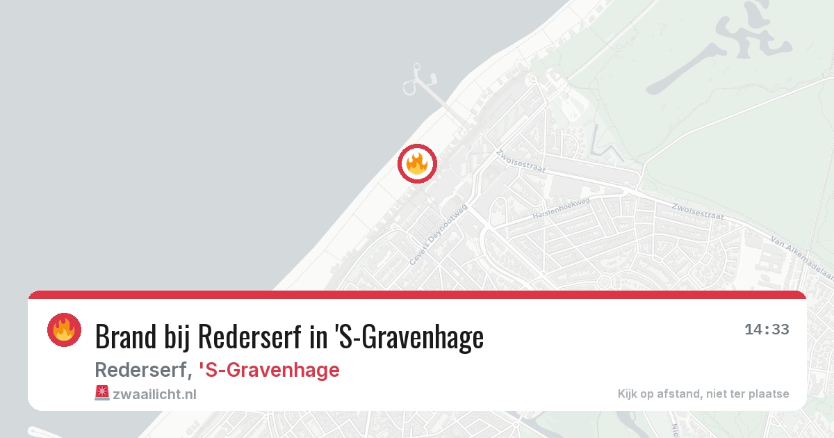 Brand bij Rederserf in 'S-Gravenhage — 29 jul 2026