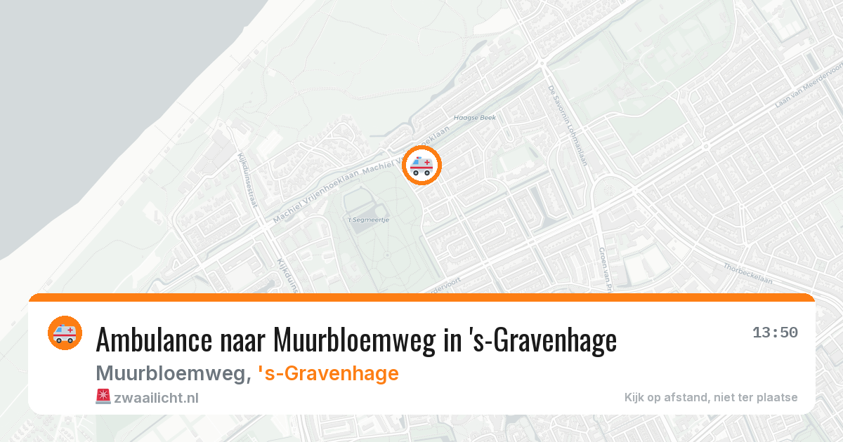 Ambulance naar Muurbloemweg in 's-Gravenhage — 11 aug 2026