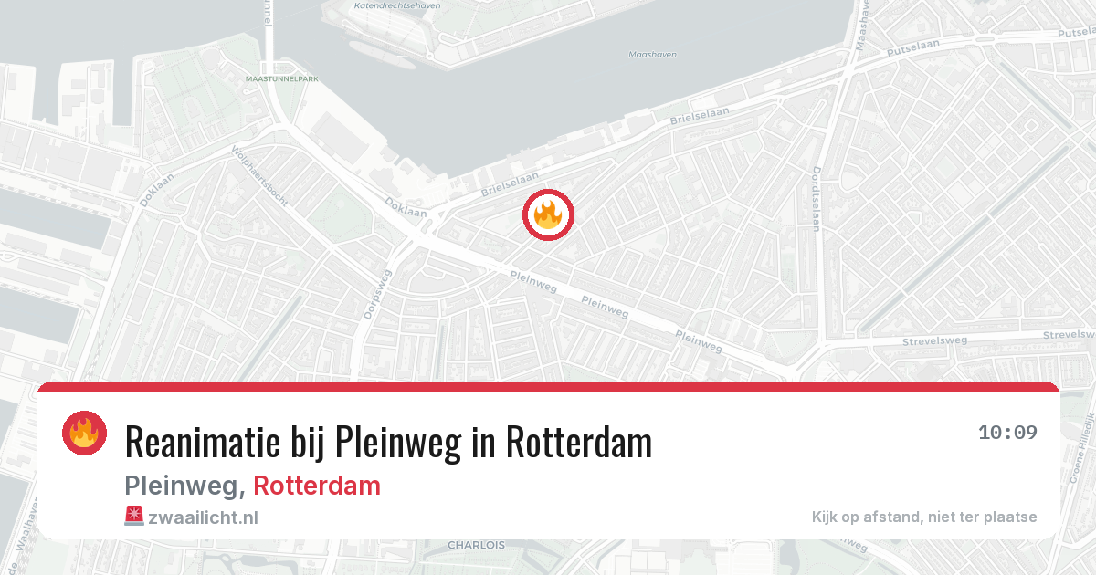 Reanimatie bij Pleinweg in Rotterdam — 20 jun 2026
