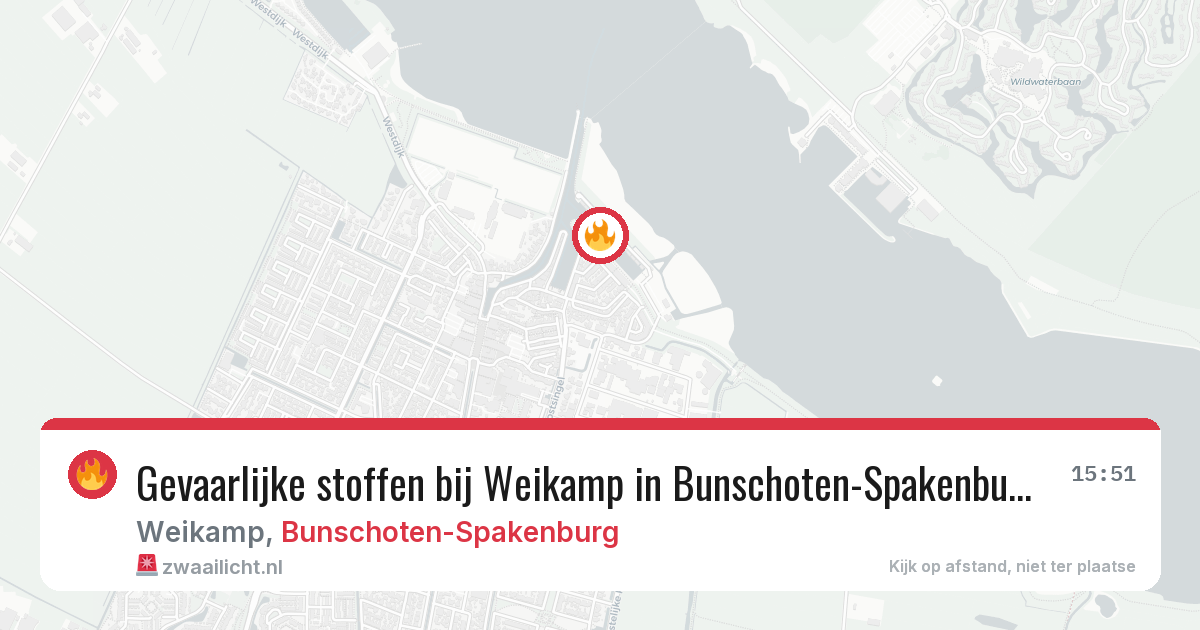 Gevaarlijke stoffen bij Weikamp in Bunschoten-Spakenburg — 5 aug 2026