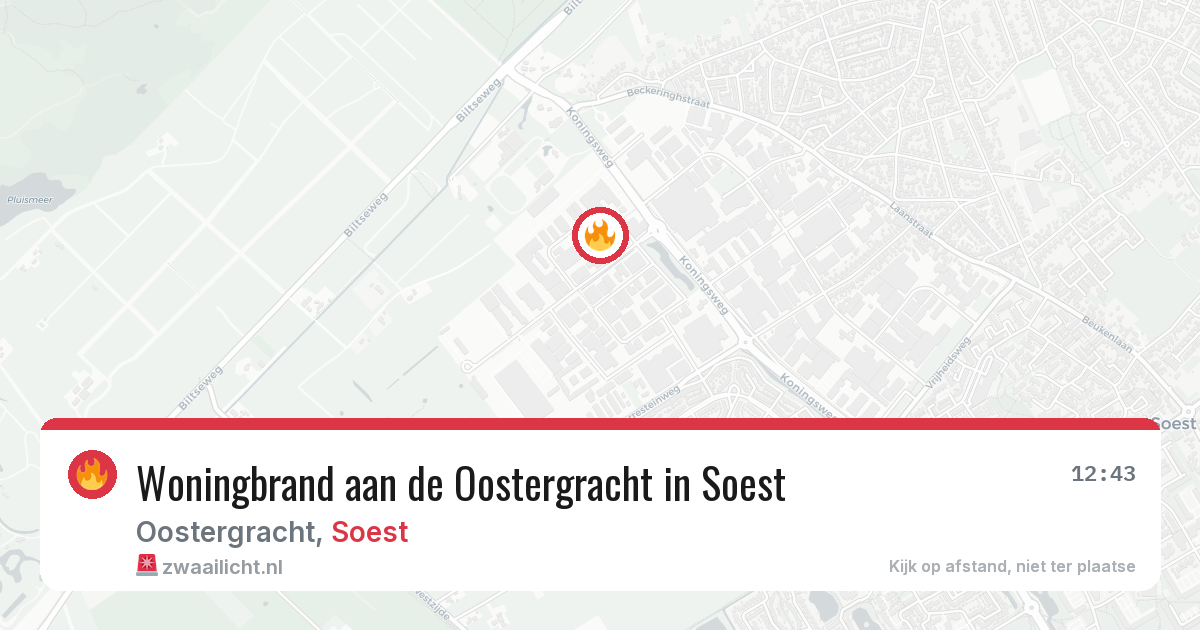 Woningbrand aan de Oostergracht in Soest — 28 mei 2026