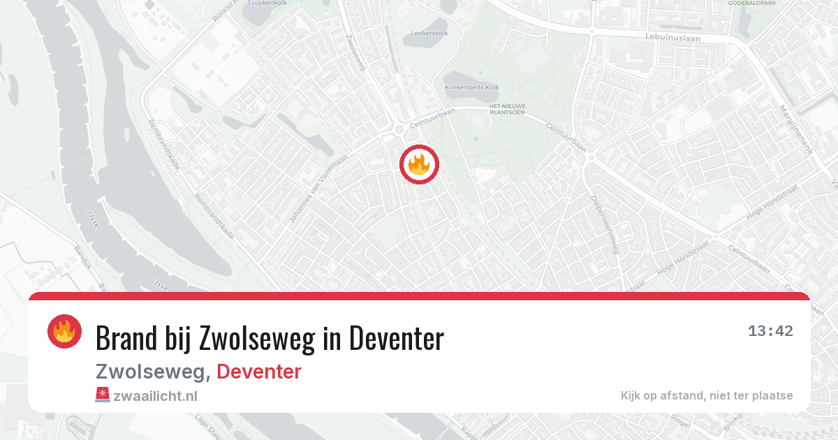 Brand bij Zwolseweg in Deventer — 28 jun 2026