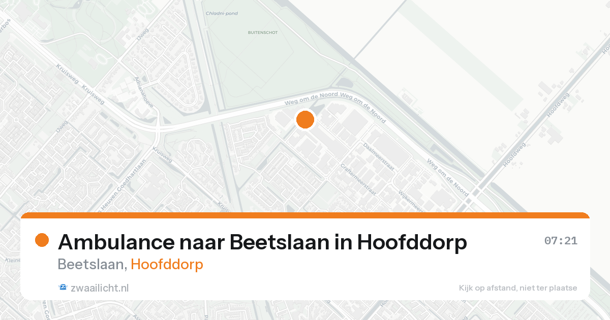 Ambulance naar Beetslaan in Hoofddorp — 20 mei 2026