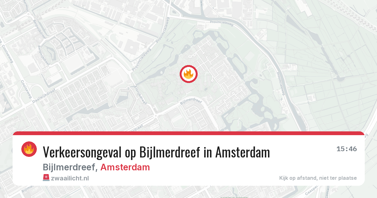 Verkeersongeval op Bijlmerdreef in Amsterdam — 10 mei 2026