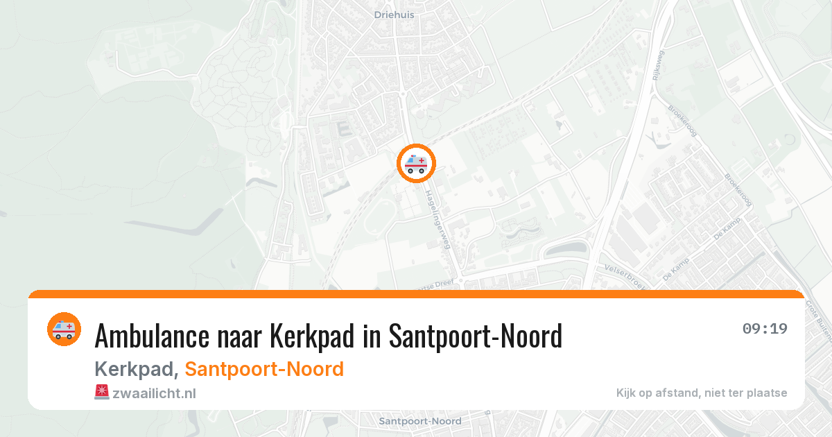 Ambulance naar Kerkpad in Santpoort-Noord — 6 mei 2026