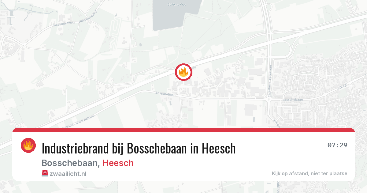 Industriebrand bij Bosschebaan in Heesch — 22 apr 2026