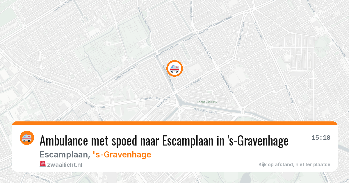 Ambulance met spoed naar Escamplaan in 's-Gravenhage — 24 jun 2026