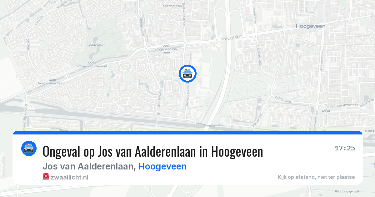 Ongeval op Jos van Aalderenlaan in Hoogeveen — 22 jun 2026