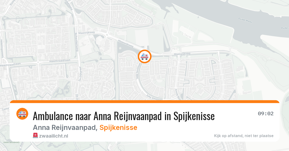 Ambulance naar Anna Reijnvaanpad in Spijkenisse — 3 aug 2026