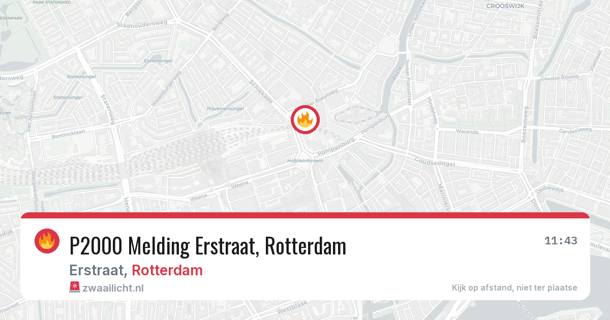 P2000 Melding Erstraat, Rotterdam — 7 jul 2026