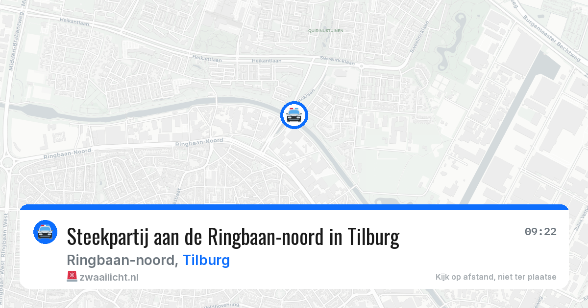 Steekpartij aan de Ringbaan-noord in Tilburg — 8 jul 2026