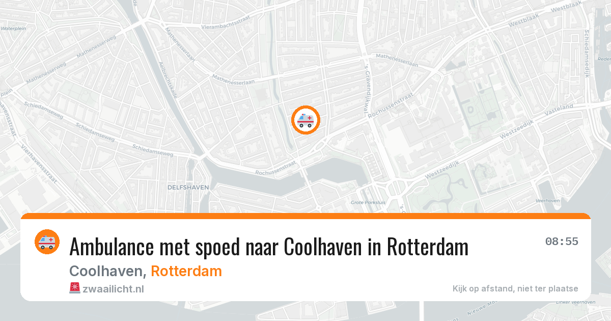 Ambulance met spoed naar Coolhaven in Rotterdam — 27 mrt 2026