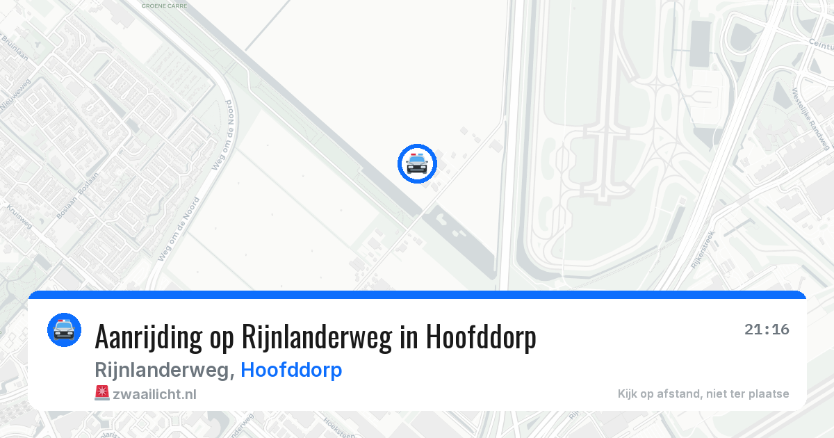 Aanrijding op Rijnlanderweg in Hoofddorp — 6 jul 2026