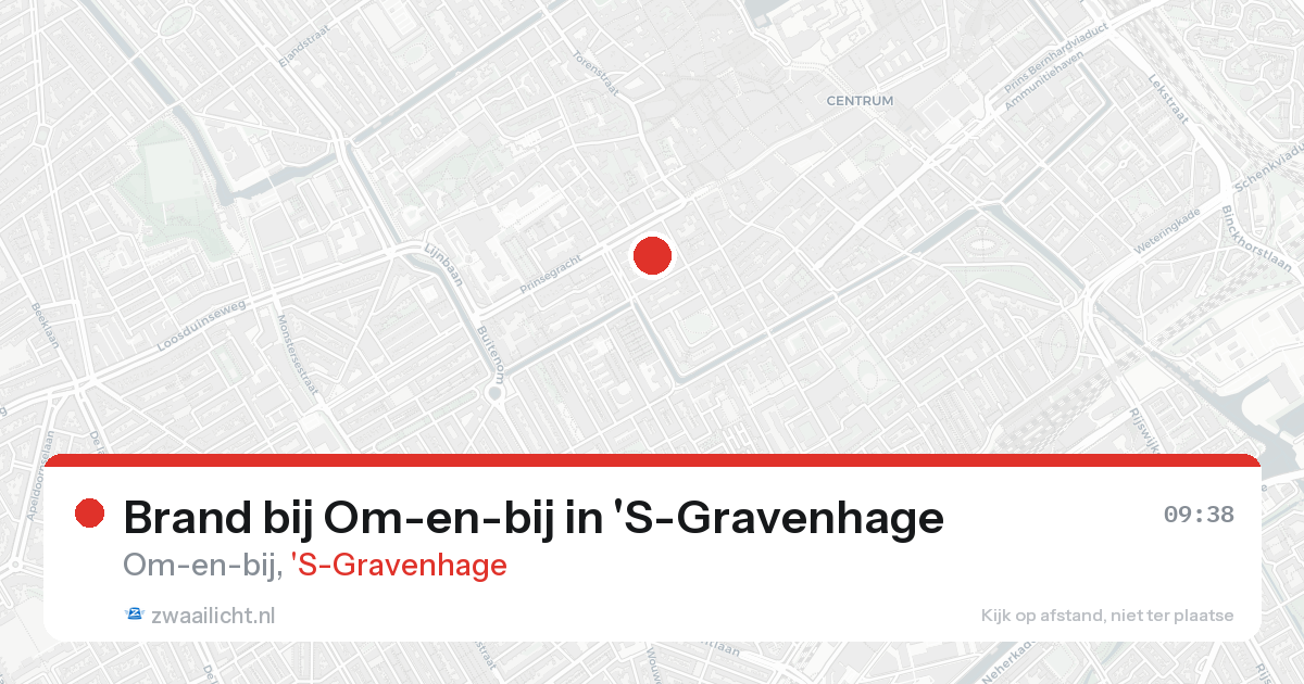 Brand bij Om-en-bij in 'S-Gravenhage — 25 aug 2026