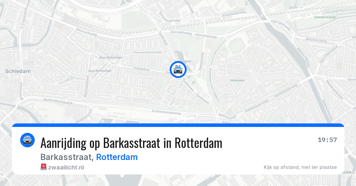Aanrijding op Barkasstraat in Rotterdam — 18 jul 2026