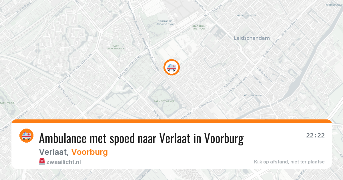 Ambulance met spoed naar Verlaat in Voorburg — 17 jan 2026