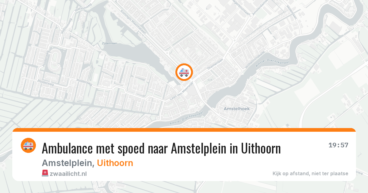 Ambulance met spoed naar Amstelplein in Uithoorn — 11 jun 2026