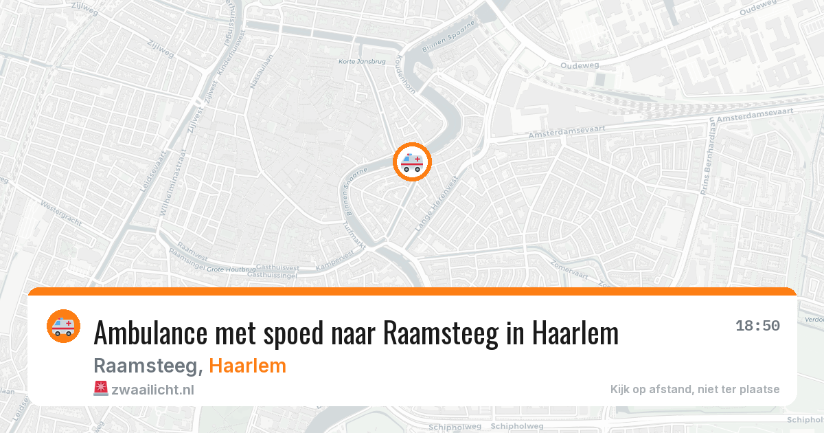 Ambulance met spoed naar Raamsteeg in Haarlem — 4 apr 2026